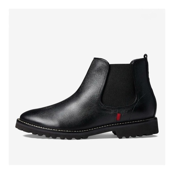 Marc Joseph New York‎ Men’s Luxury Lace Up Lug Boot Ankle in black, size 9 Marc Joseph New York Black Leather Chelsea Lug Boots 6.5 NWOB main image 2